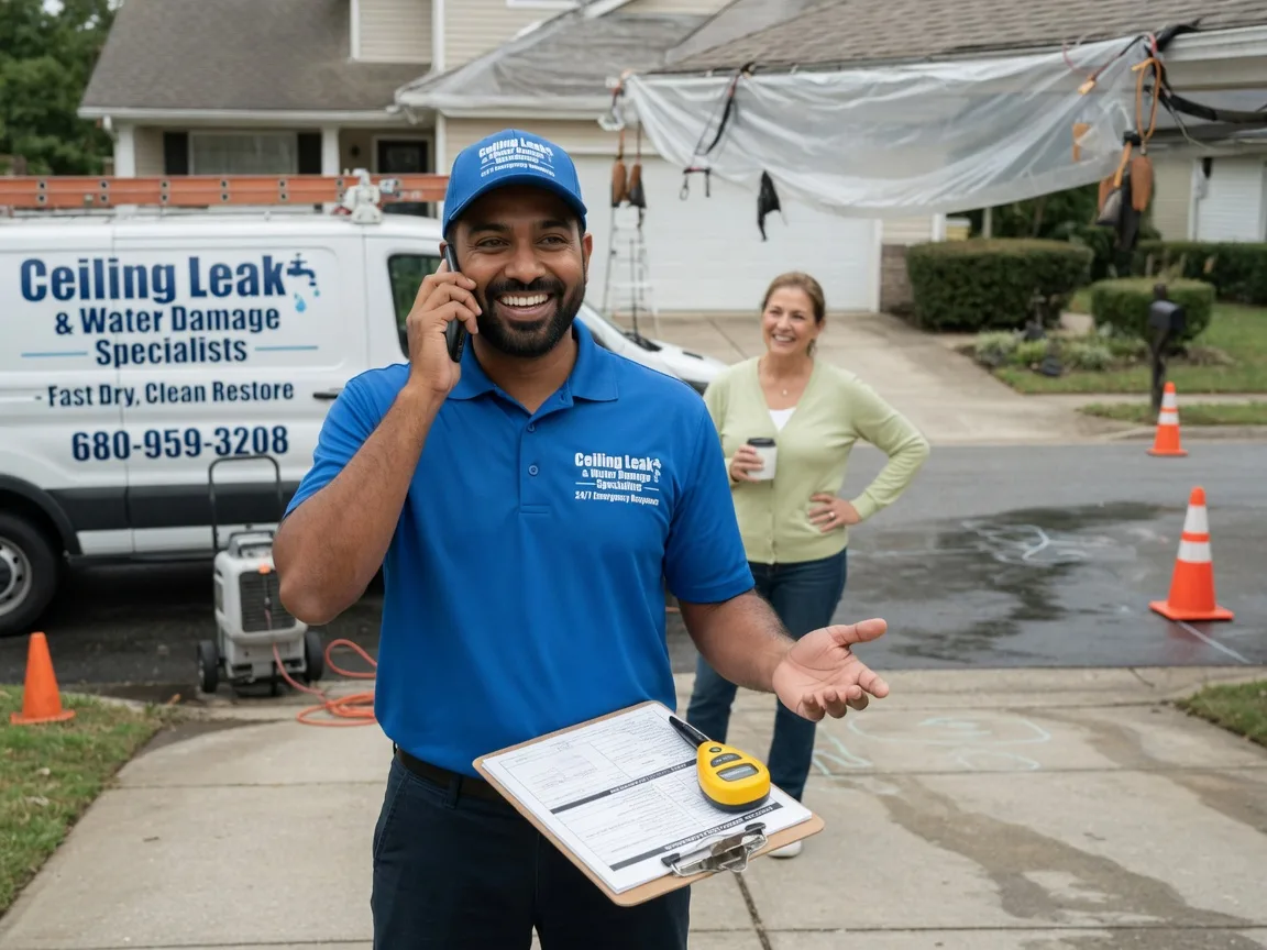 Ceiling Leak Cleanup Manderson, SD FAQs